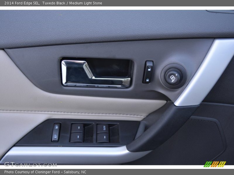 Tuxedo Black / Medium Light Stone 2014 Ford Edge SEL