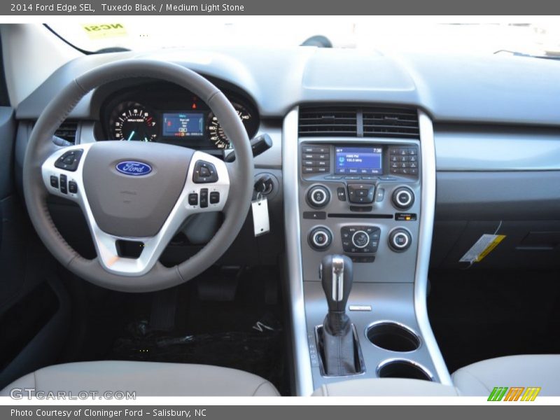 Tuxedo Black / Medium Light Stone 2014 Ford Edge SEL