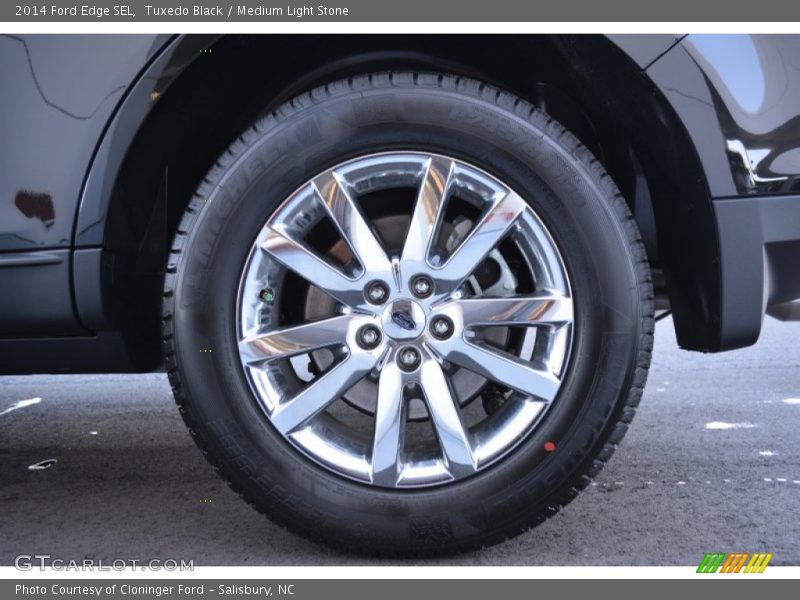 Tuxedo Black / Medium Light Stone 2014 Ford Edge SEL