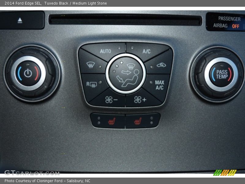 Tuxedo Black / Medium Light Stone 2014 Ford Edge SEL
