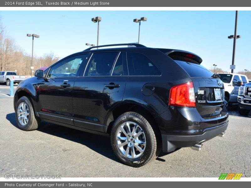 Tuxedo Black / Medium Light Stone 2014 Ford Edge SEL