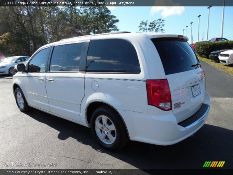 Stone White / Black/Light Graystone 2011 Dodge Grand Caravan Mainstreet