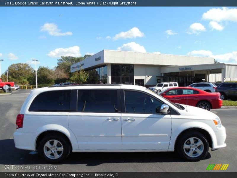 Stone White / Black/Light Graystone 2011 Dodge Grand Caravan Mainstreet