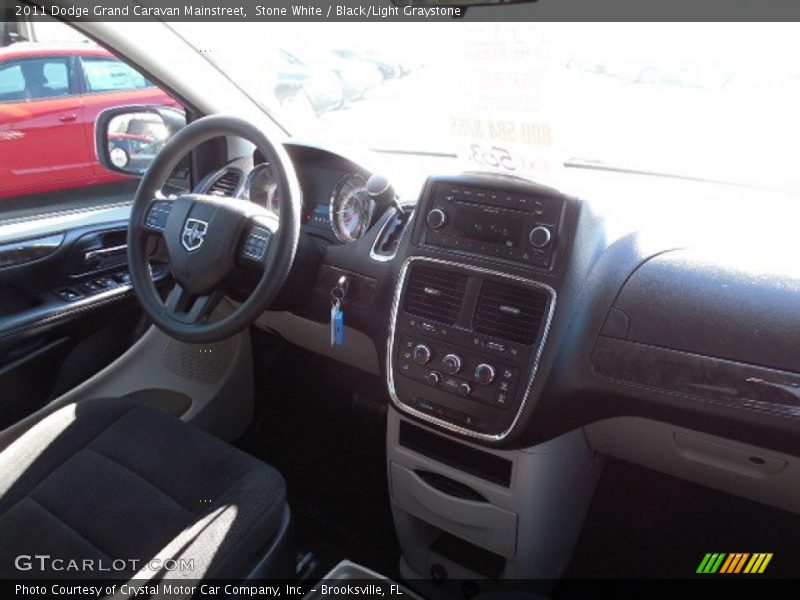 Stone White / Black/Light Graystone 2011 Dodge Grand Caravan Mainstreet