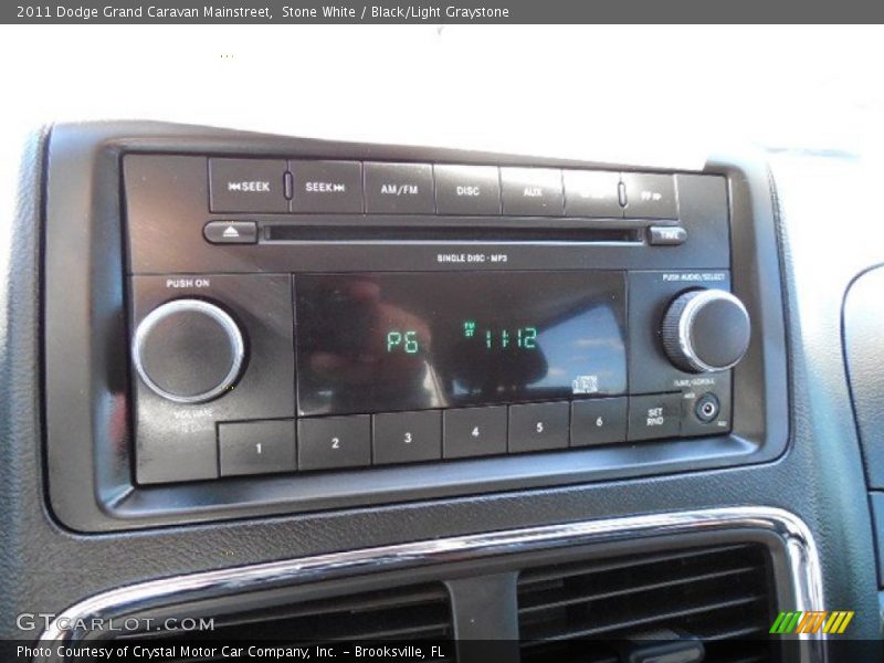 Stone White / Black/Light Graystone 2011 Dodge Grand Caravan Mainstreet