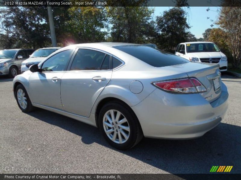 Ingot Silver / Black 2012 Mazda MAZDA6 i Touring Sedan