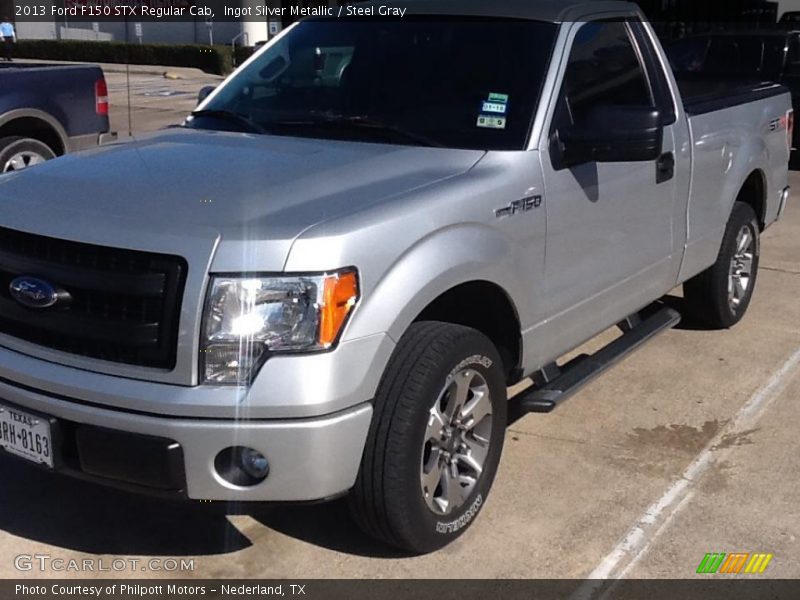 Ingot Silver Metallic / Steel Gray 2013 Ford F150 STX Regular Cab