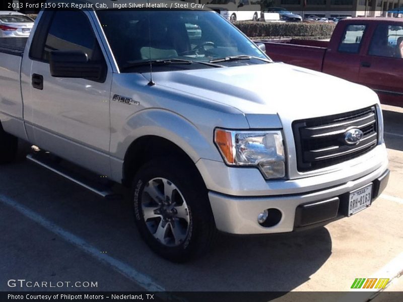 Ingot Silver Metallic / Steel Gray 2013 Ford F150 STX Regular Cab