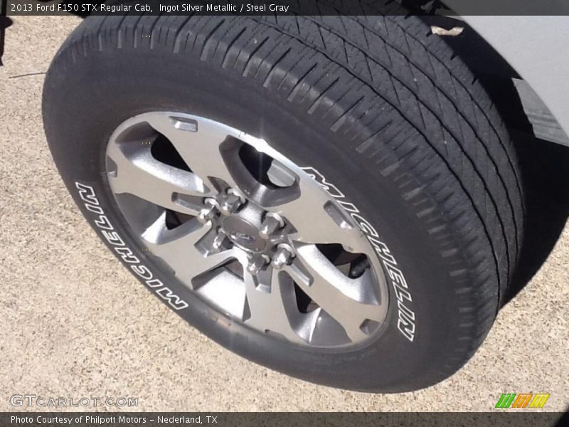 Ingot Silver Metallic / Steel Gray 2013 Ford F150 STX Regular Cab