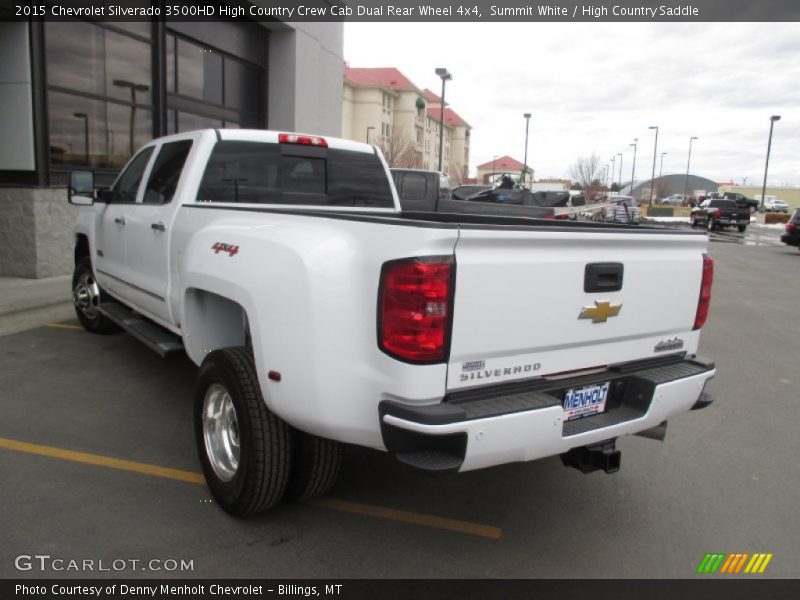 Summit White / High Country Saddle 2015 Chevrolet Silverado 3500HD High Country Crew Cab Dual Rear Wheel 4x4
