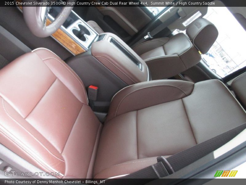Front Seat of 2015 Silverado 3500HD High Country Crew Cab Dual Rear Wheel 4x4