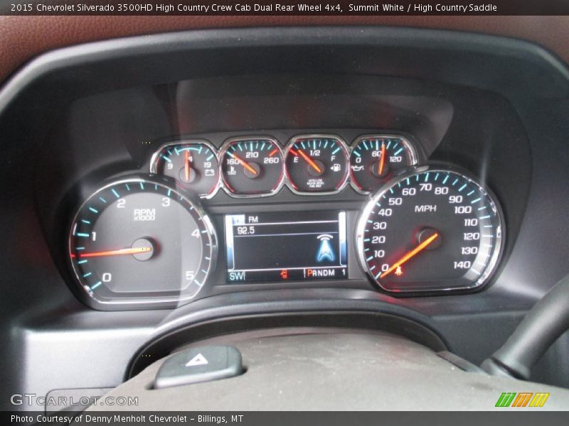  2015 Silverado 3500HD High Country Crew Cab Dual Rear Wheel 4x4 High Country Crew Cab Dual Rear Wheel 4x4 Gauges