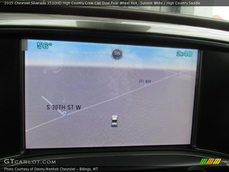 Navigation of 2015 Silverado 3500HD High Country Crew Cab Dual Rear Wheel 4x4