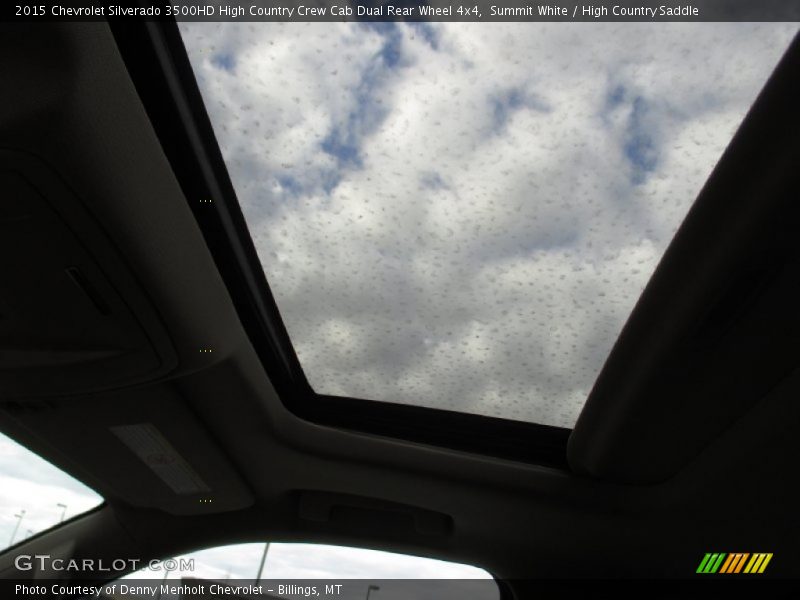 Sunroof of 2015 Silverado 3500HD High Country Crew Cab Dual Rear Wheel 4x4