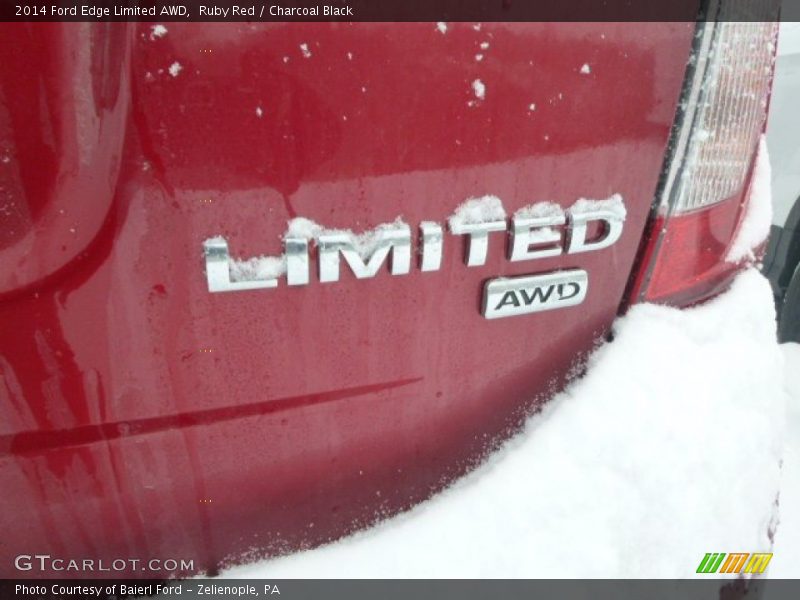 Ruby Red / Charcoal Black 2014 Ford Edge Limited AWD
