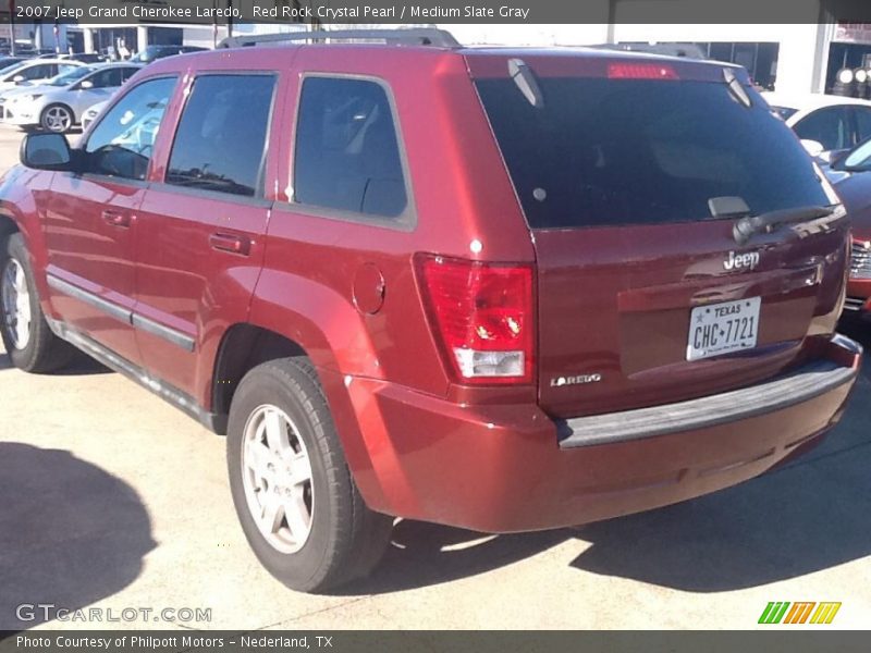Red Rock Crystal Pearl / Medium Slate Gray 2007 Jeep Grand Cherokee Laredo