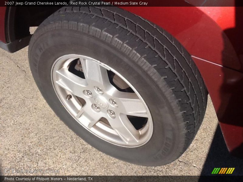 Red Rock Crystal Pearl / Medium Slate Gray 2007 Jeep Grand Cherokee Laredo