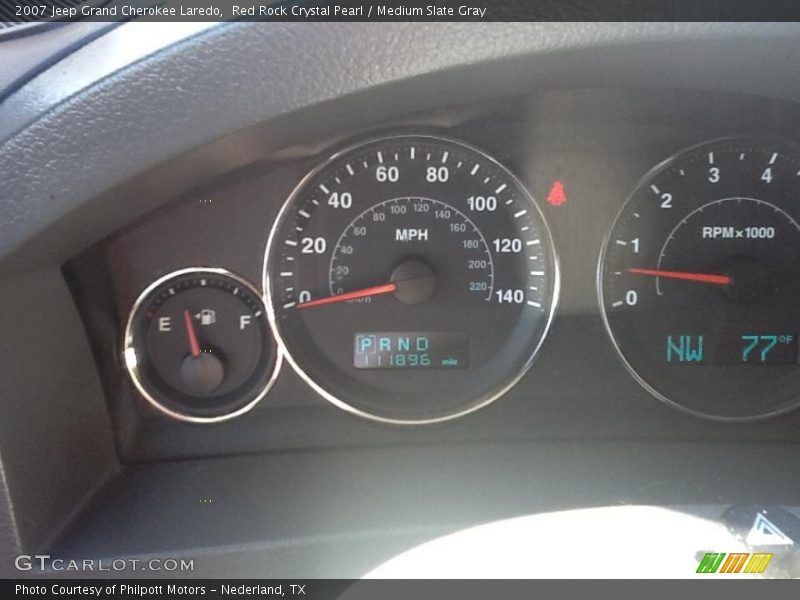 Red Rock Crystal Pearl / Medium Slate Gray 2007 Jeep Grand Cherokee Laredo