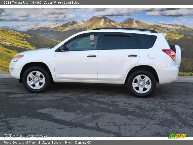 Super White / Sand Beige 2011 Toyota RAV4 I4 4WD