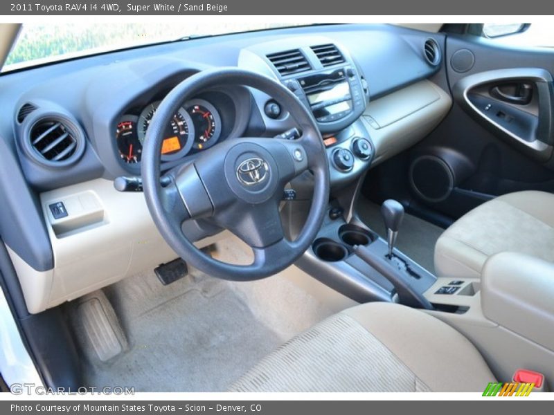 Super White / Sand Beige 2011 Toyota RAV4 I4 4WD