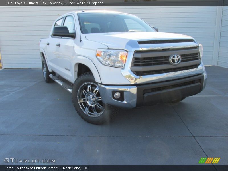 Super White / Graphite 2015 Toyota Tundra SR5 CrewMax