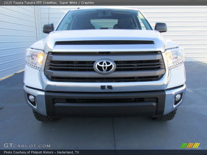 Super White / Graphite 2015 Toyota Tundra SR5 CrewMax