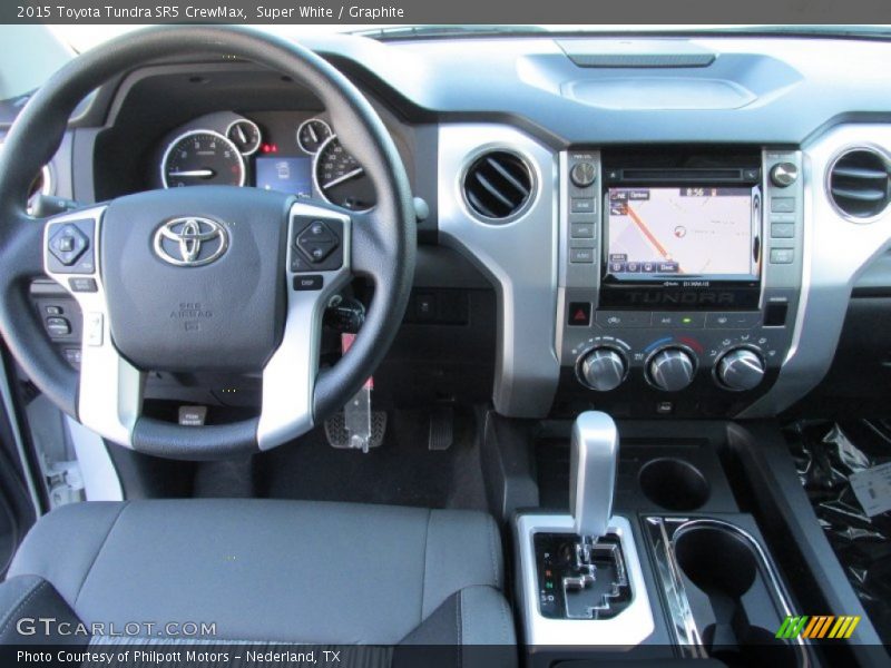 Super White / Graphite 2015 Toyota Tundra SR5 CrewMax