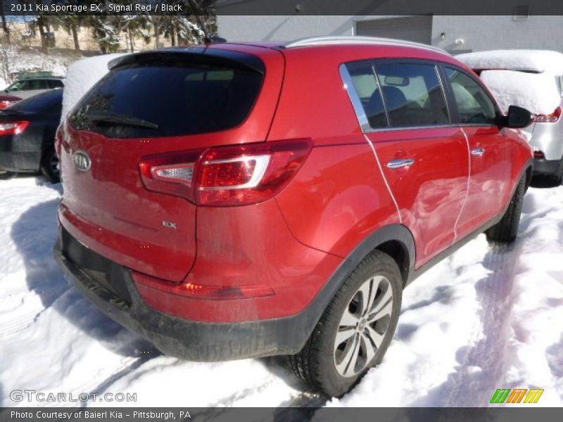 Signal Red / Black 2011 Kia Sportage EX