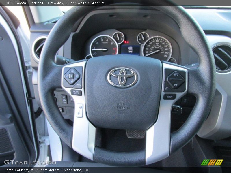 Super White / Graphite 2015 Toyota Tundra SR5 CrewMax