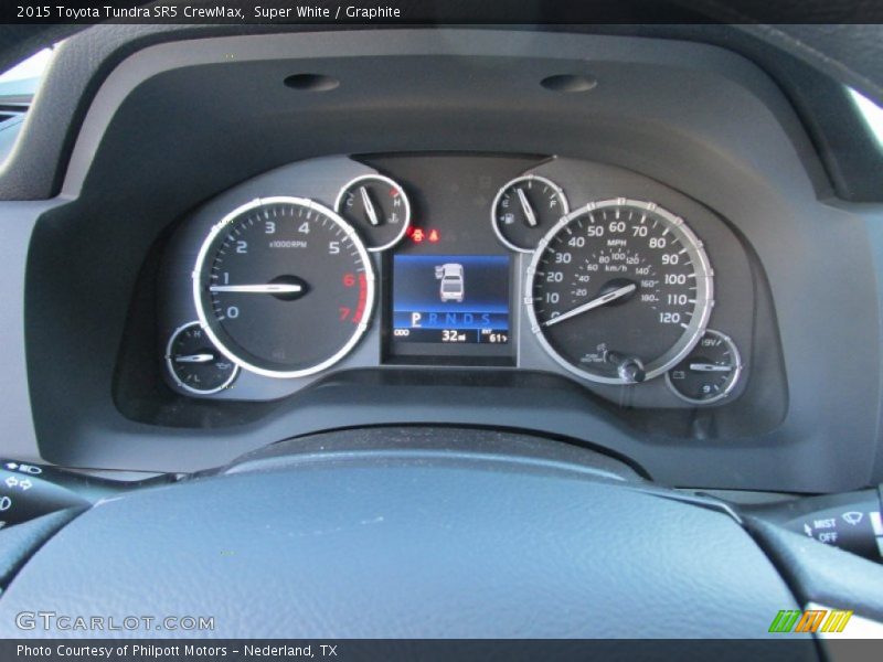 Super White / Graphite 2015 Toyota Tundra SR5 CrewMax