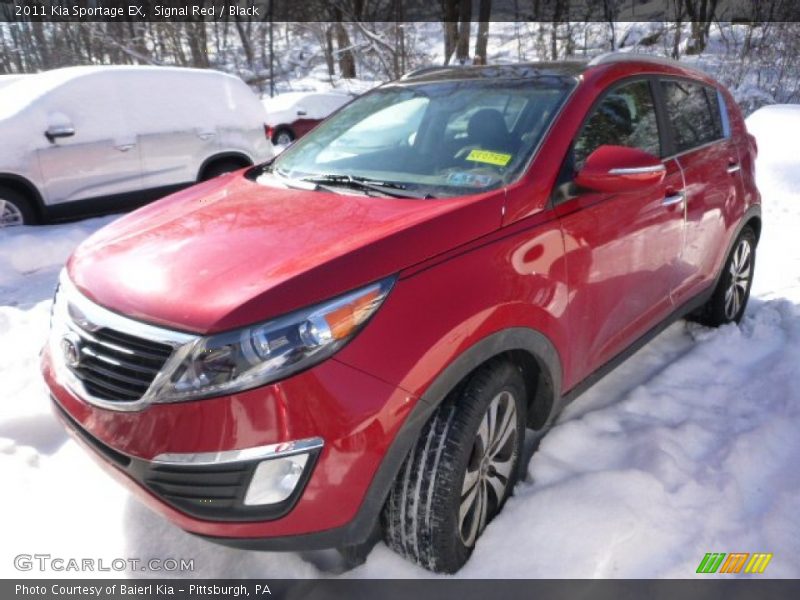 Signal Red / Black 2011 Kia Sportage EX
