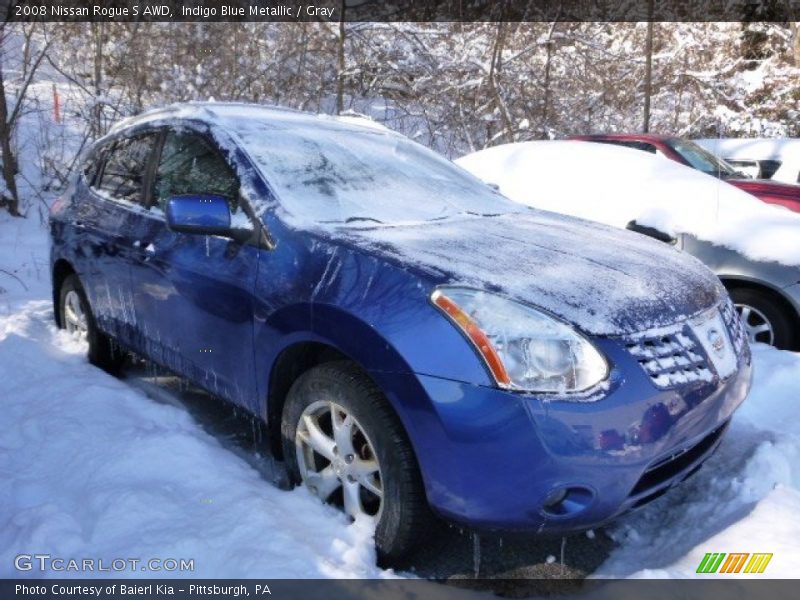 Indigo Blue Metallic / Gray 2008 Nissan Rogue S AWD