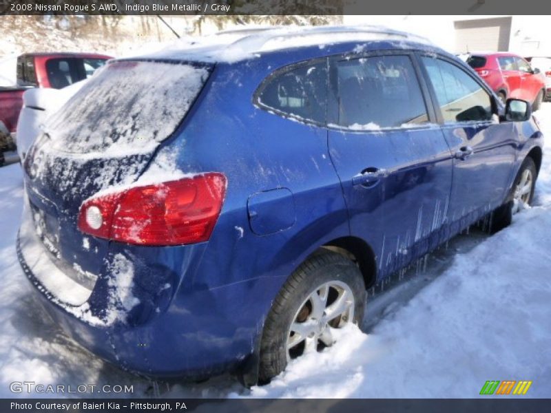 Indigo Blue Metallic / Gray 2008 Nissan Rogue S AWD