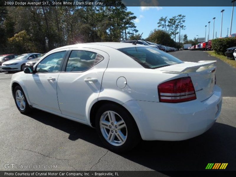 Stone White / Dark Slate Gray 2009 Dodge Avenger SXT