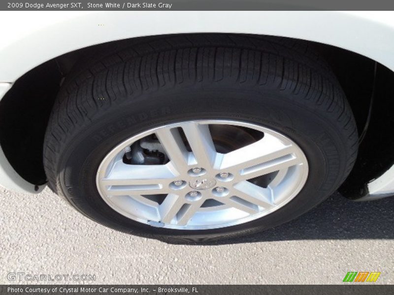 Stone White / Dark Slate Gray 2009 Dodge Avenger SXT