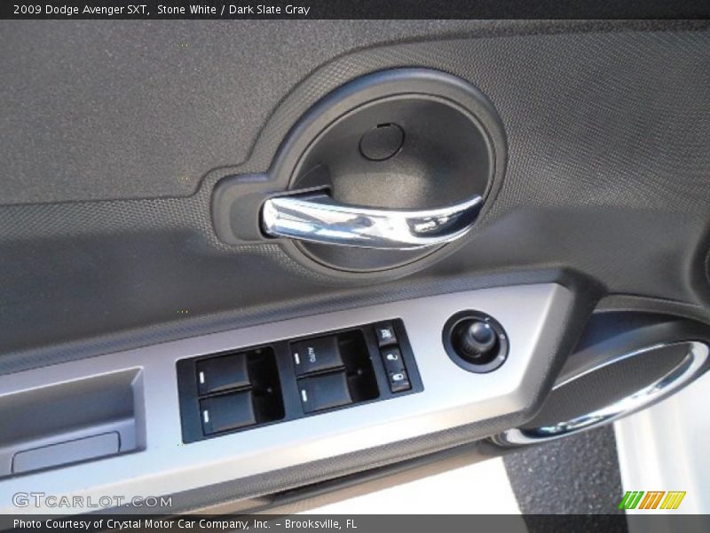 Stone White / Dark Slate Gray 2009 Dodge Avenger SXT