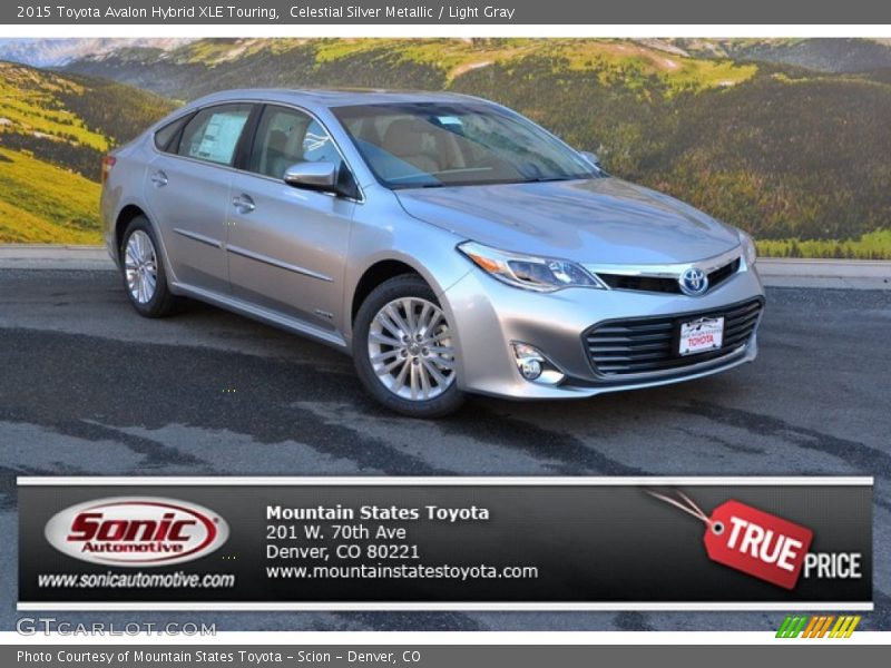 Celestial Silver Metallic / Light Gray 2015 Toyota Avalon Hybrid XLE Touring