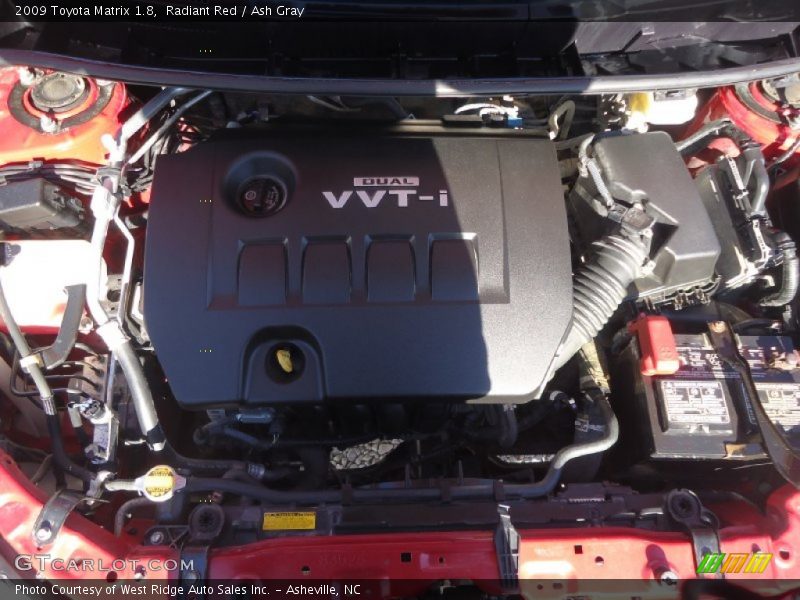 Radiant Red / Ash Gray 2009 Toyota Matrix 1.8