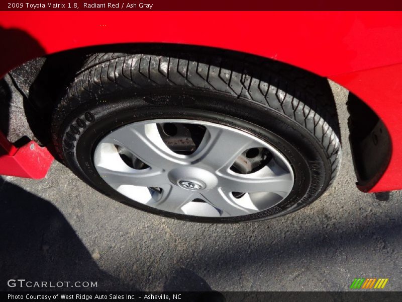Radiant Red / Ash Gray 2009 Toyota Matrix 1.8
