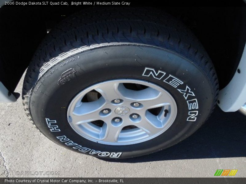 Bright White / Medium Slate Gray 2006 Dodge Dakota SLT Quad Cab