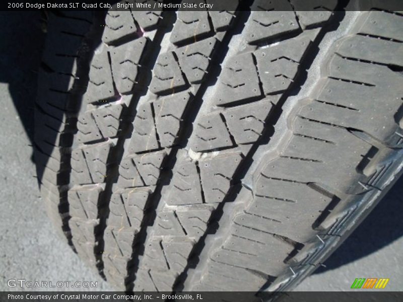 Bright White / Medium Slate Gray 2006 Dodge Dakota SLT Quad Cab