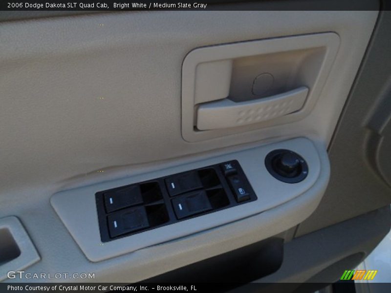Bright White / Medium Slate Gray 2006 Dodge Dakota SLT Quad Cab