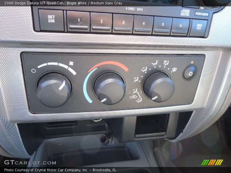 Bright White / Medium Slate Gray 2006 Dodge Dakota SLT Quad Cab