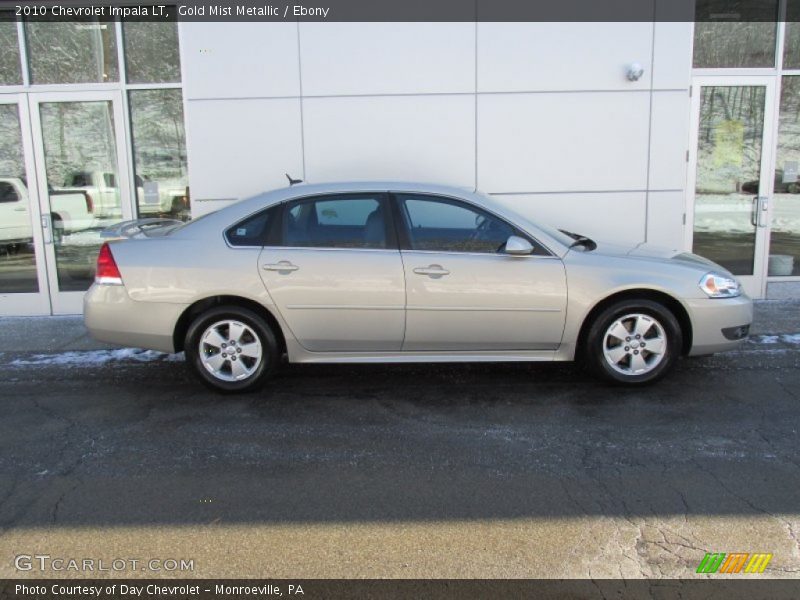 Gold Mist Metallic / Ebony 2010 Chevrolet Impala LT
