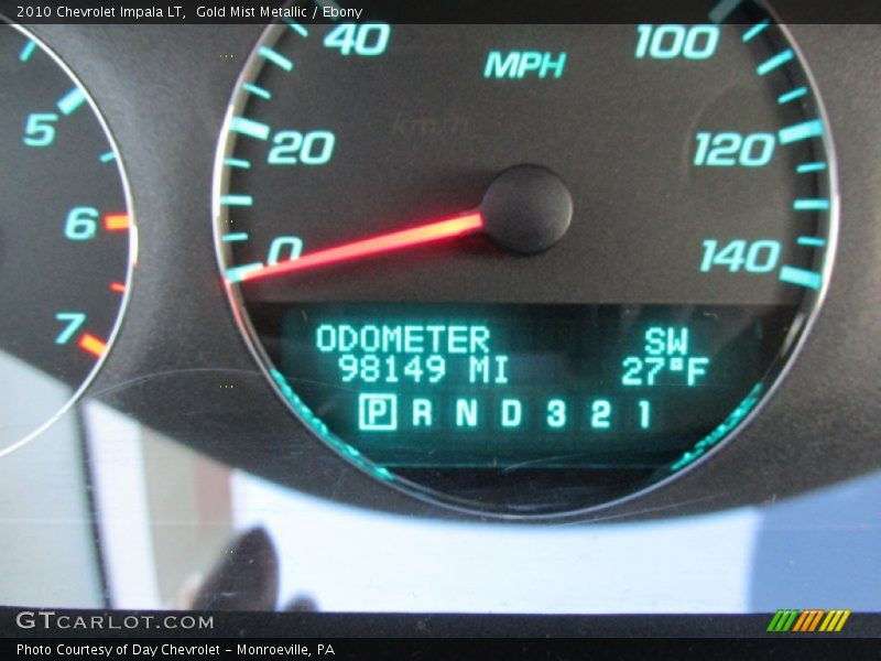 Gold Mist Metallic / Ebony 2010 Chevrolet Impala LT