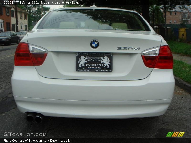 Alpine White / Beige 2006 BMW 3 Series 330xi Sedan