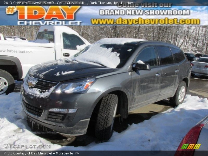 Cyber Gray Metallic / Dark Titanium/Light Titanium 2013 Chevrolet Traverse LS AWD