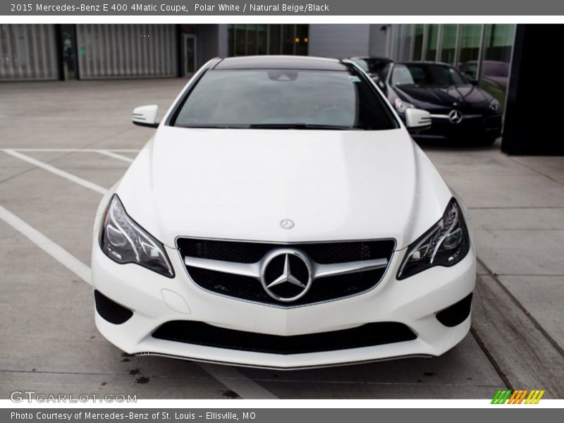 Polar White / Natural Beige/Black 2015 Mercedes-Benz E 400 4Matic Coupe