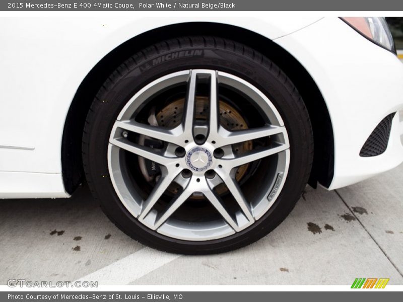 Polar White / Natural Beige/Black 2015 Mercedes-Benz E 400 4Matic Coupe