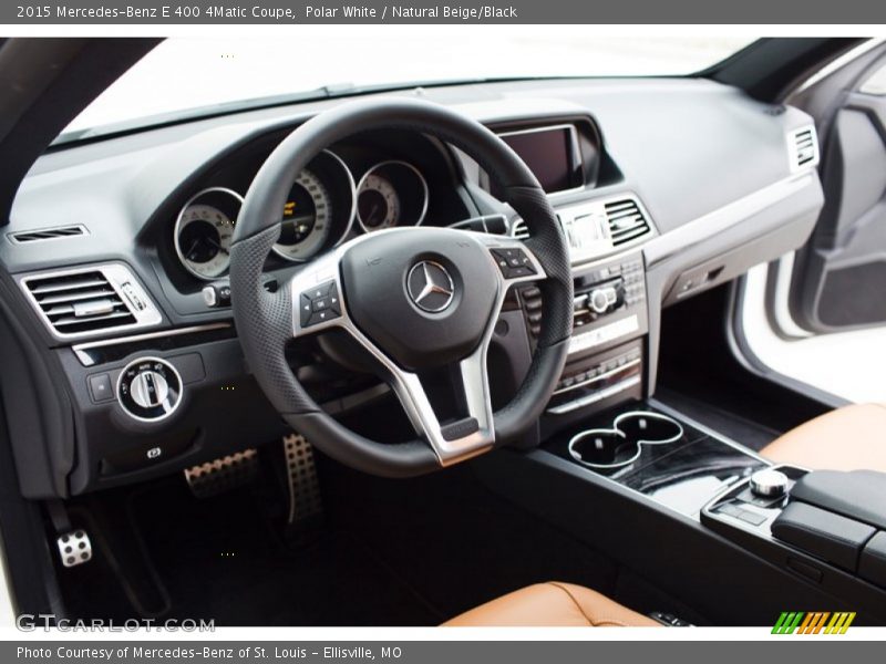 Polar White / Natural Beige/Black 2015 Mercedes-Benz E 400 4Matic Coupe